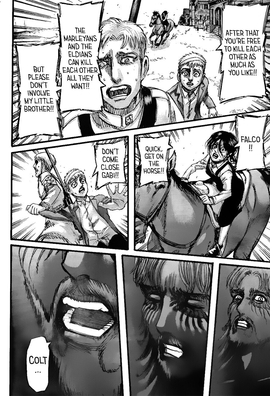 Attack on Titan Chapter 119 page 17 - Chapter 119: Big Brothers and Little Brothers