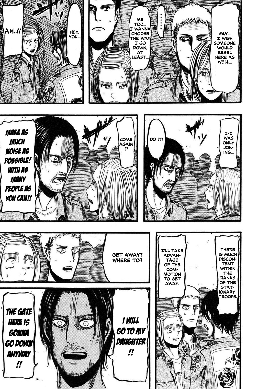 Attack on Titan manga, chapter 12, page 13 of 44