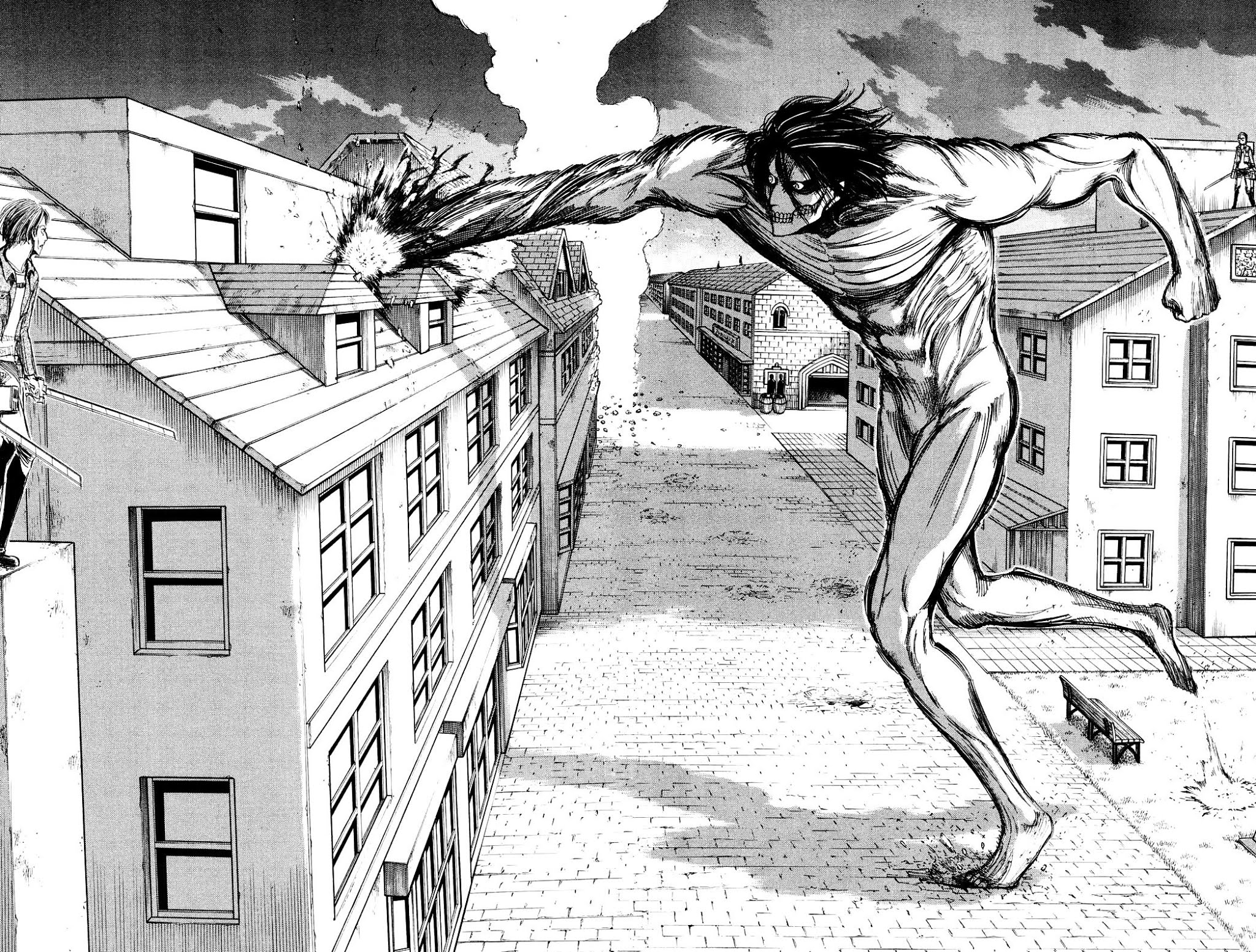 Attack on Titan manga, chapter 12, page 43 of 44