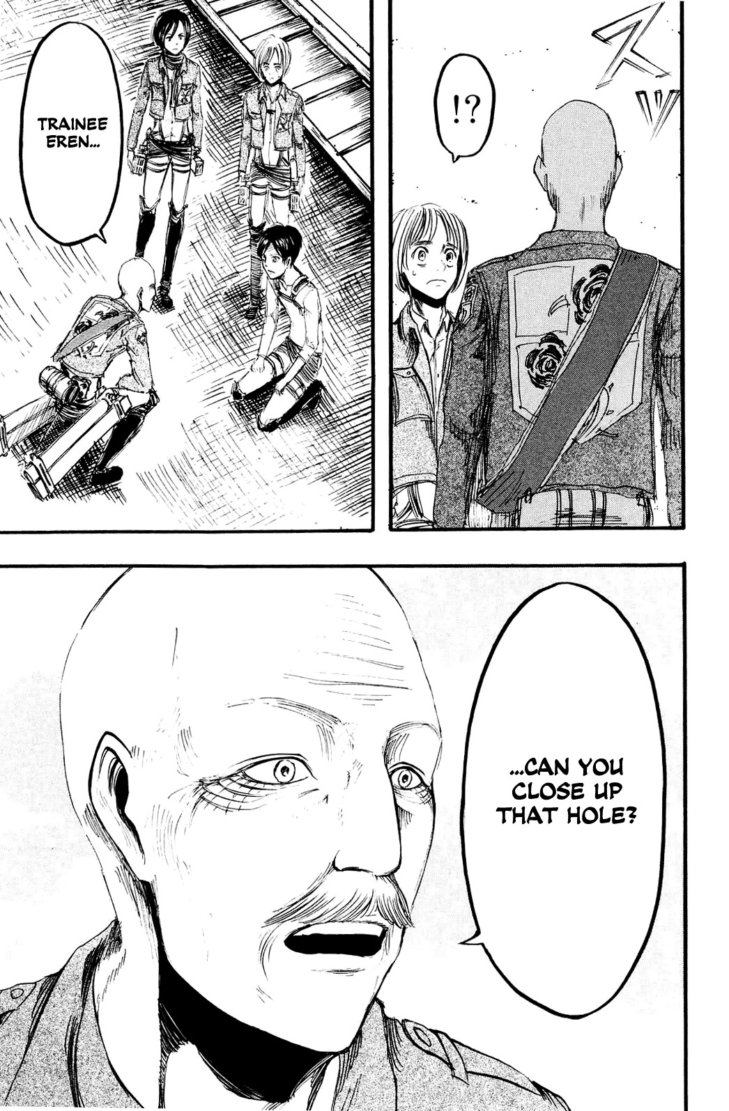 Attack on Titan manga, chapter 12, page 7 of 44