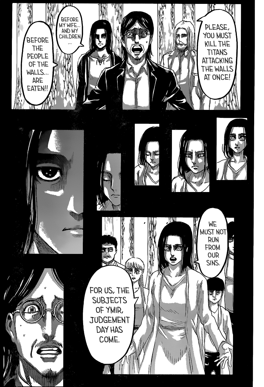 Attack on Titan manga, chapter 121, page 14 of 45