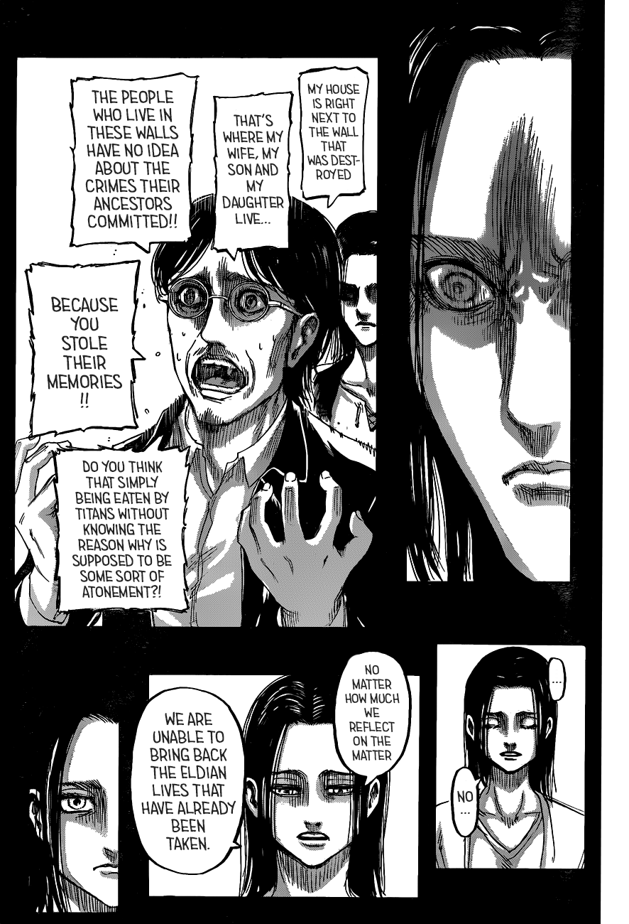 Attack on Titan manga, chapter 121, page 16 of 45