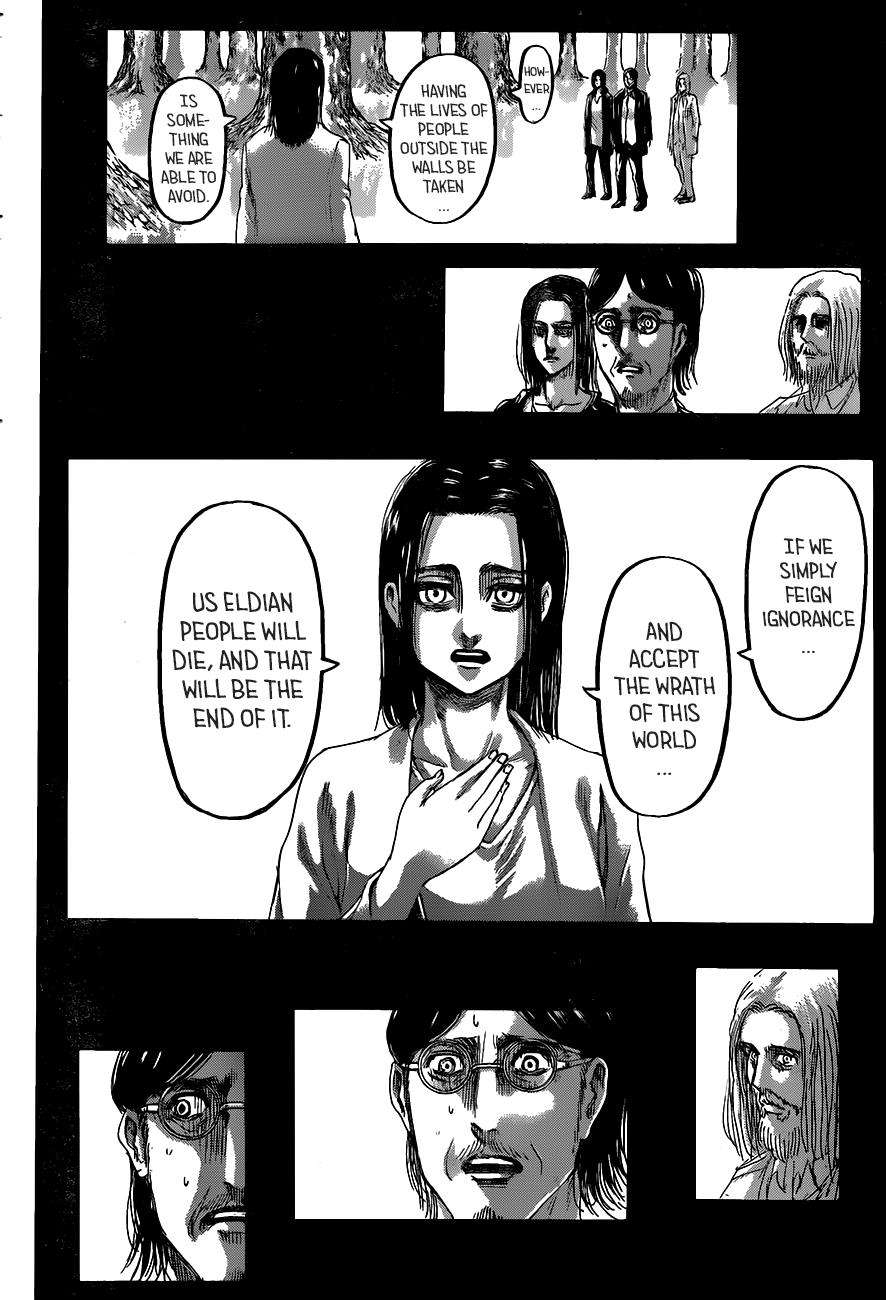 Attack on Titan manga, chapter 121, page 17 of 45