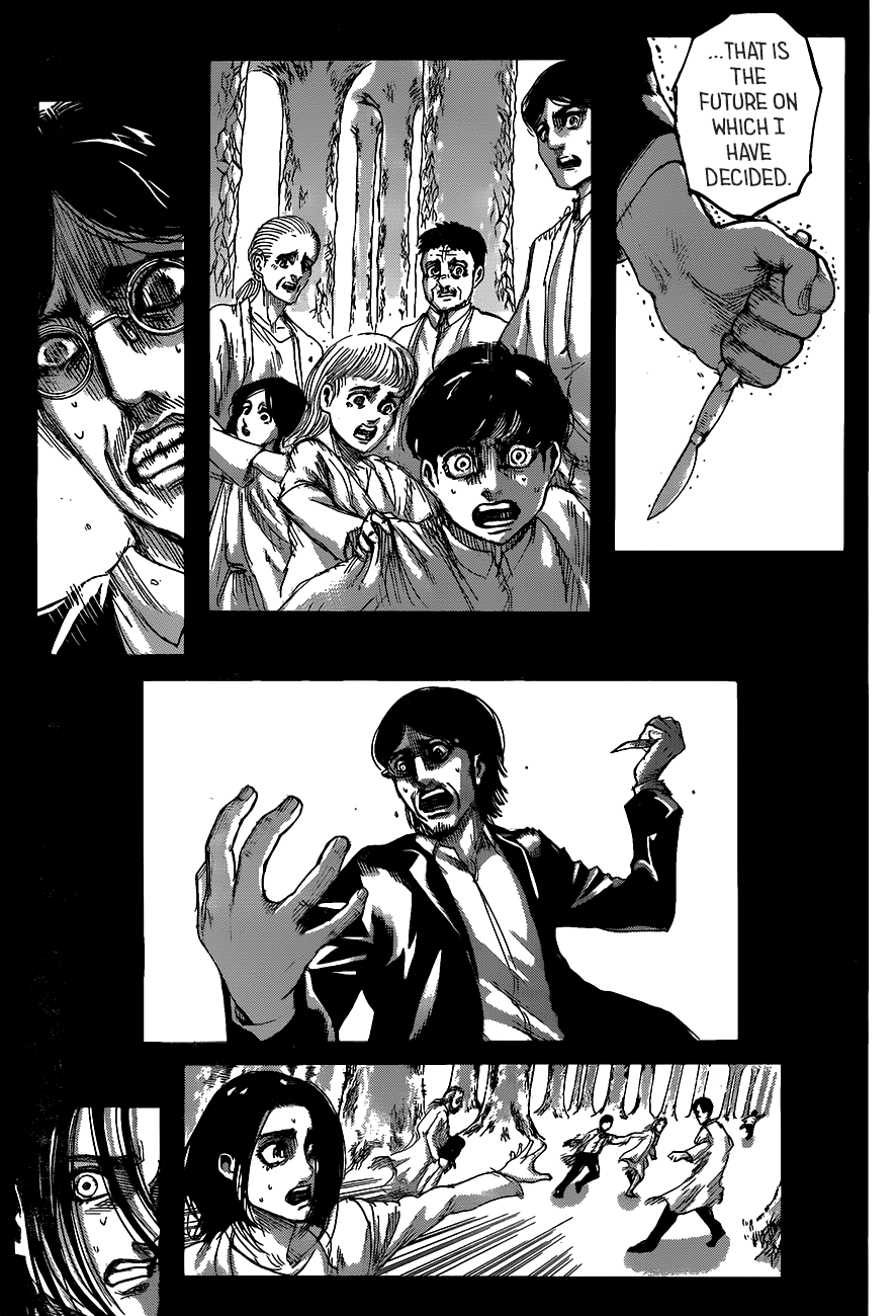 Attack on Titan manga, chapter 121, page 22 of 45