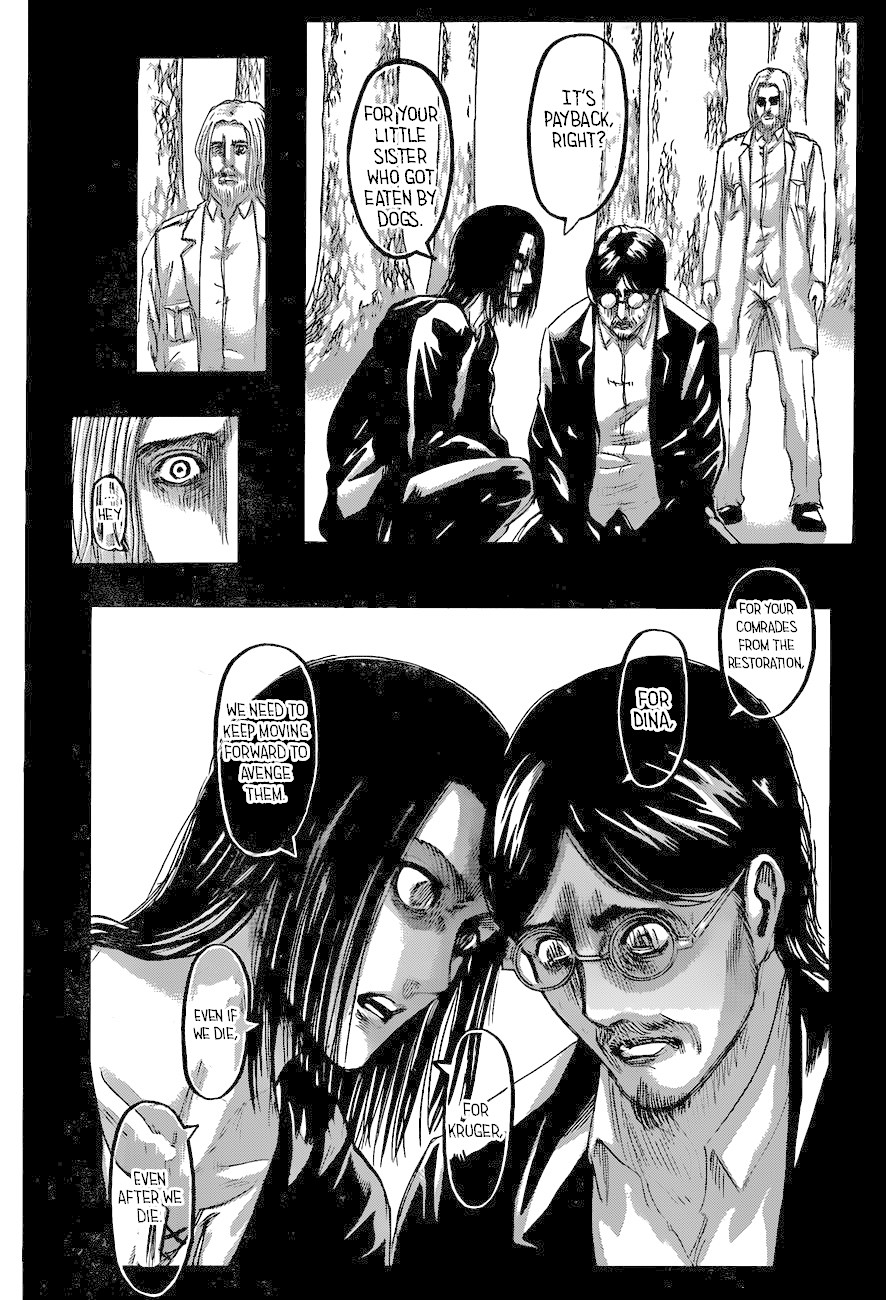 Attack on Titan manga, chapter 121, page 27 of 45