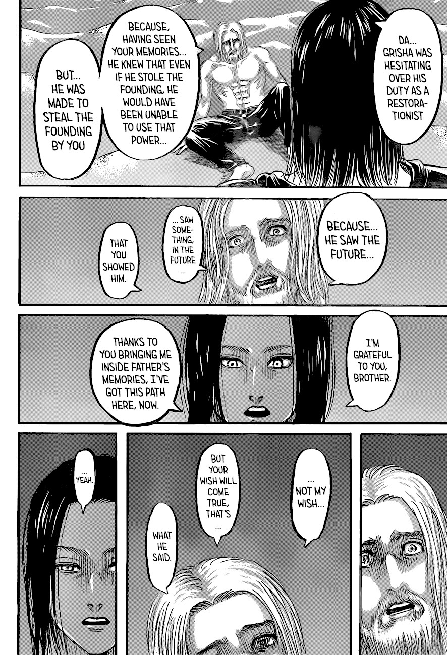 Attack on Titan manga, chapter 121, page 40 of 45