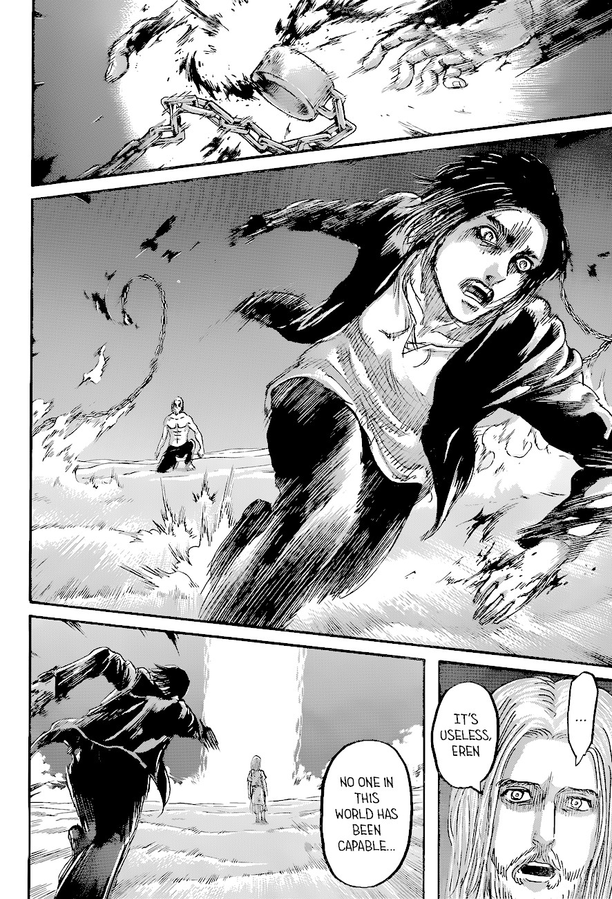 Attack on Titan manga, chapter 121, page 44 of 45
