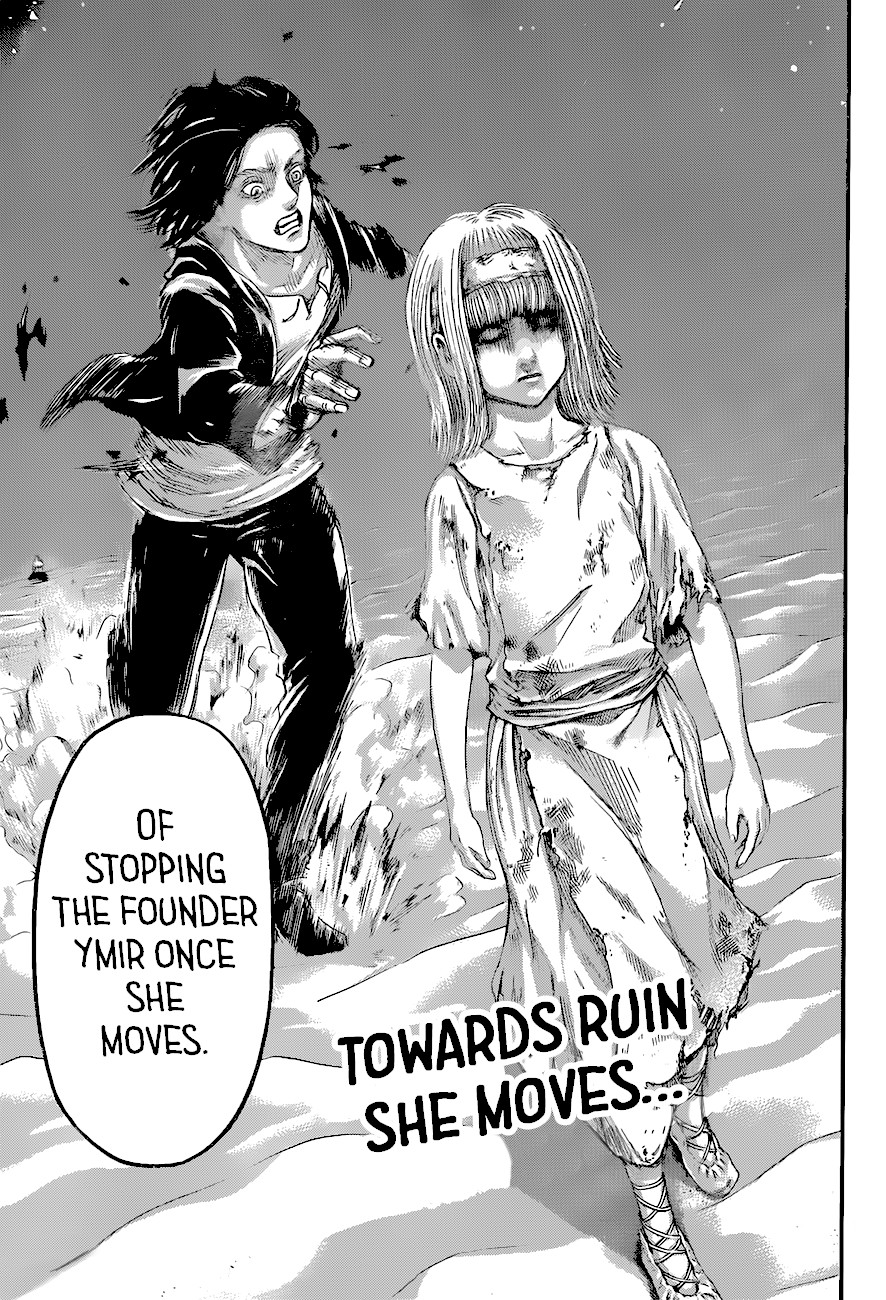 Attack on Titan manga, chapter 121, page 45 of 45