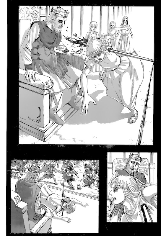 Attack on Titan manga, chapter 122, page 22 of 40