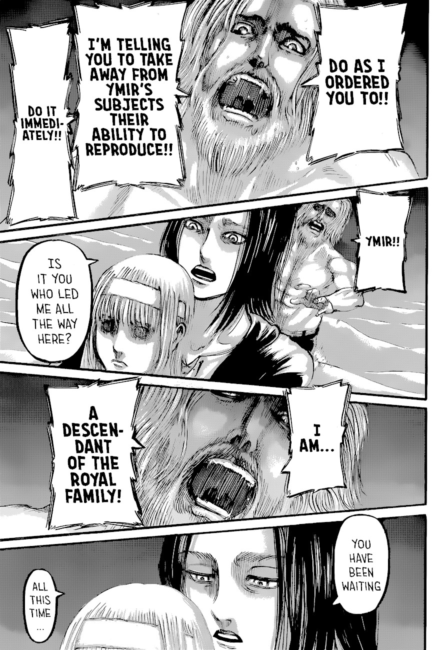 Attack on Titan manga, chapter 122, page 34 of 40