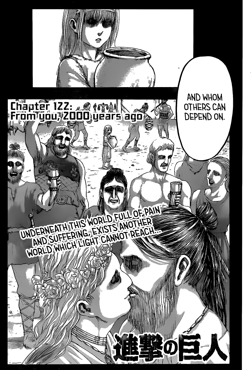 Attack on Titan manga, chapter 122, page 4 of 40