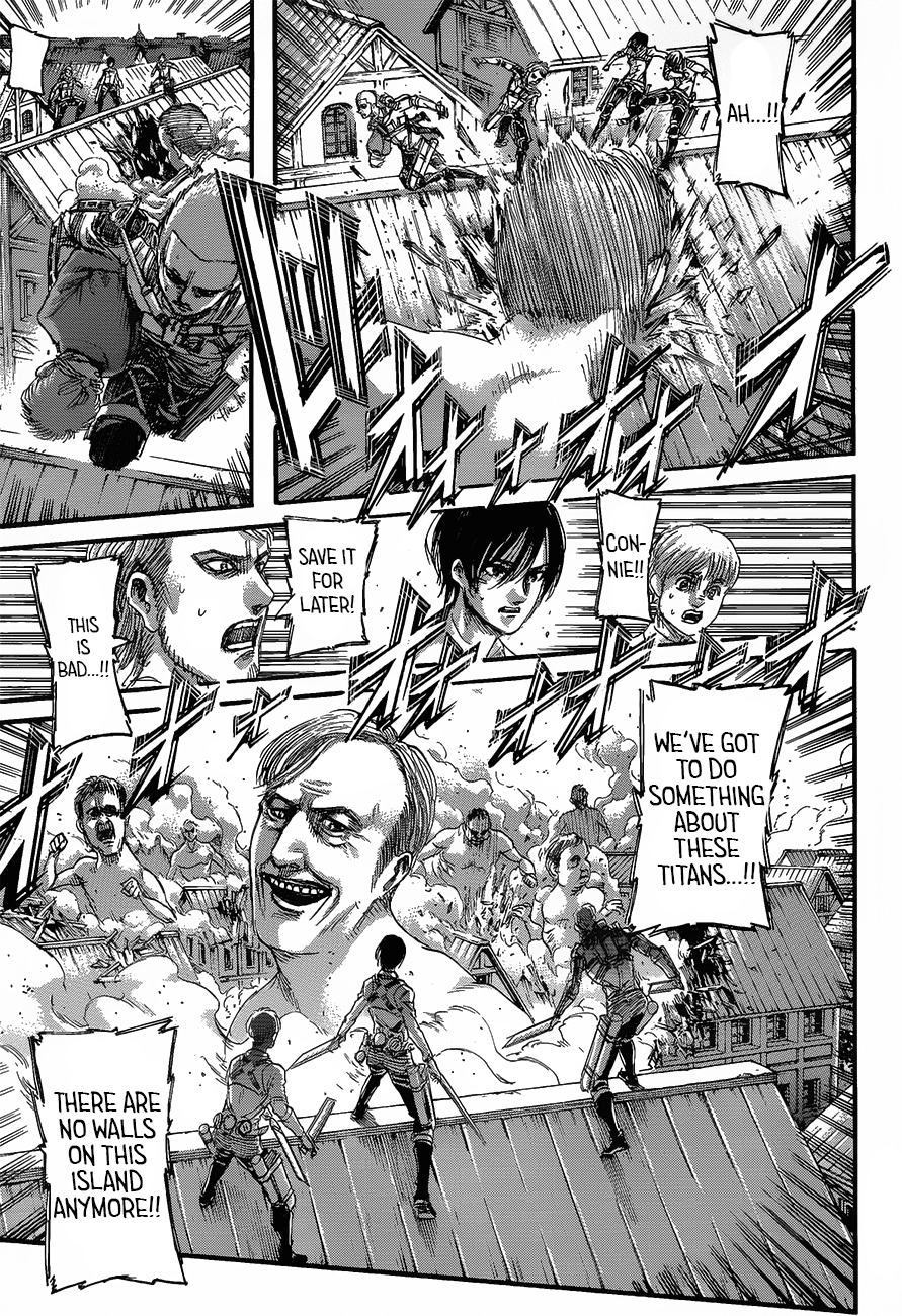 Attack on Titan manga, chapter 124, page 16 of 47