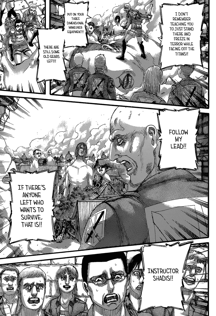 Attack on Titan manga, chapter 124, page 32 of 47