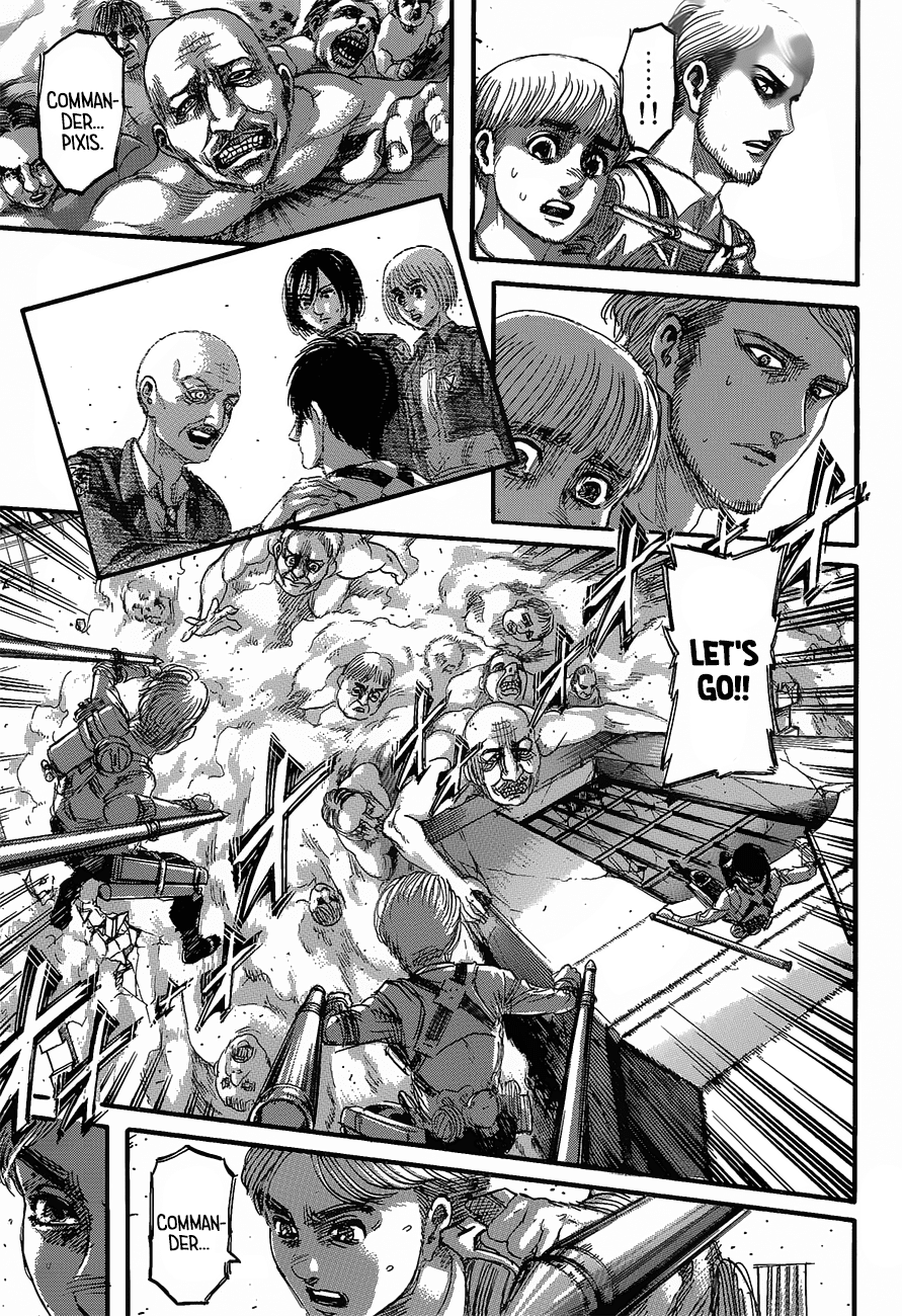 Attack on Titan manga, chapter 124, page 38 of 47