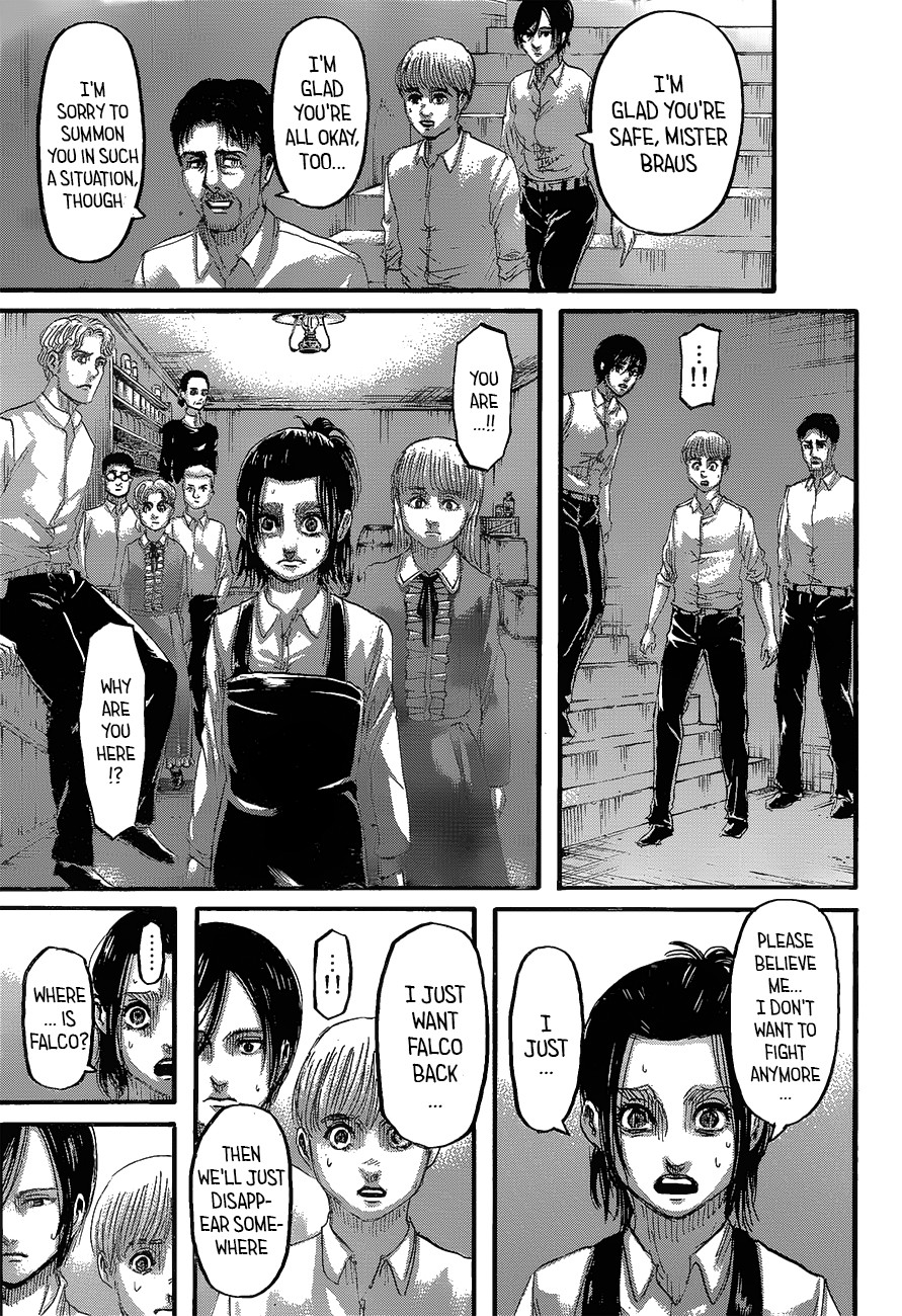 Attack on Titan manga, chapter 124, page 42 of 47