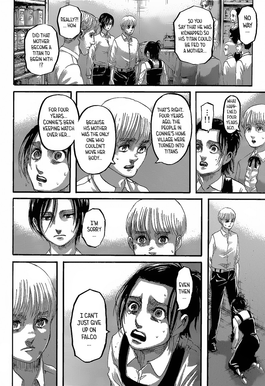 Attack on Titan manga, chapter 124, page 43 of 47