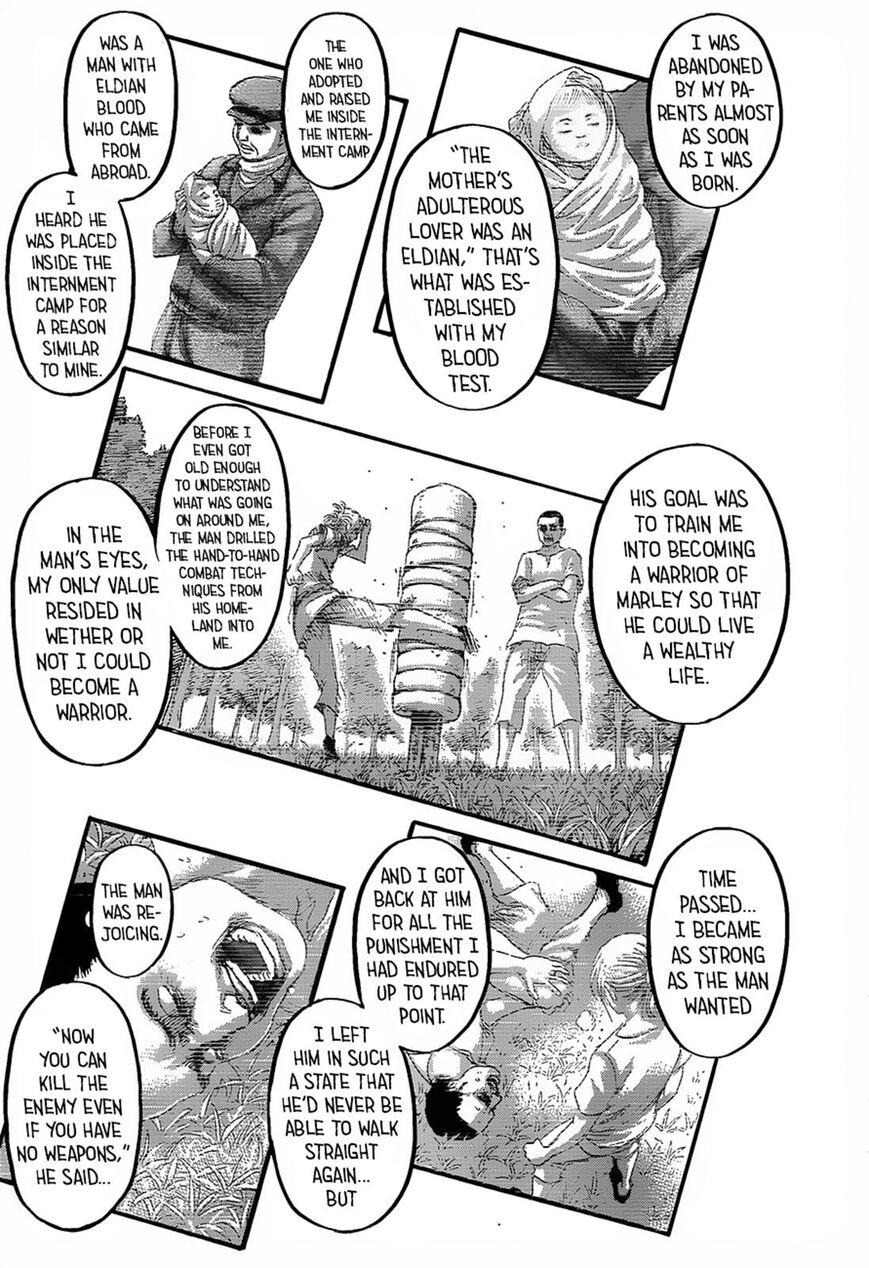 Attack on Titan manga, chapter 125, page 14 of 46