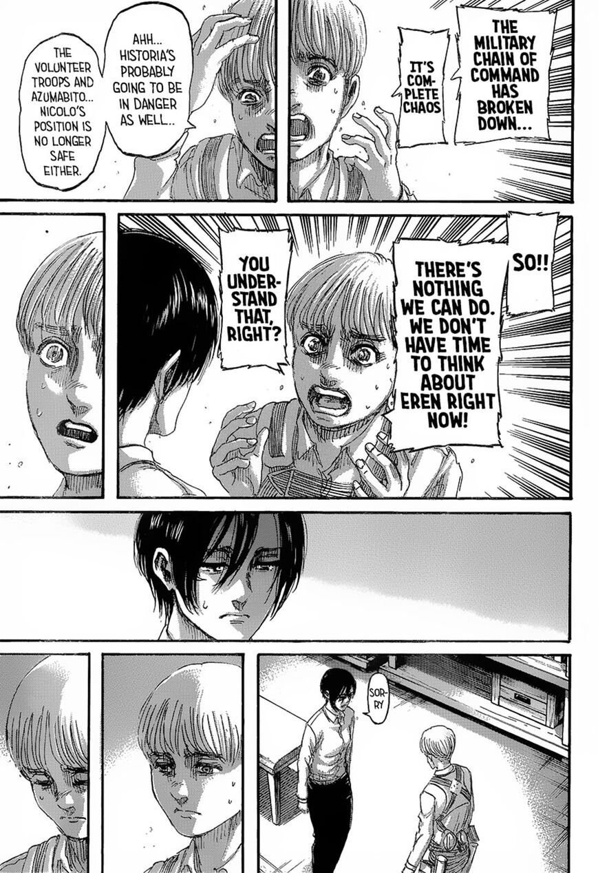 Attack on Titan manga, chapter 125, page 28 of 46
