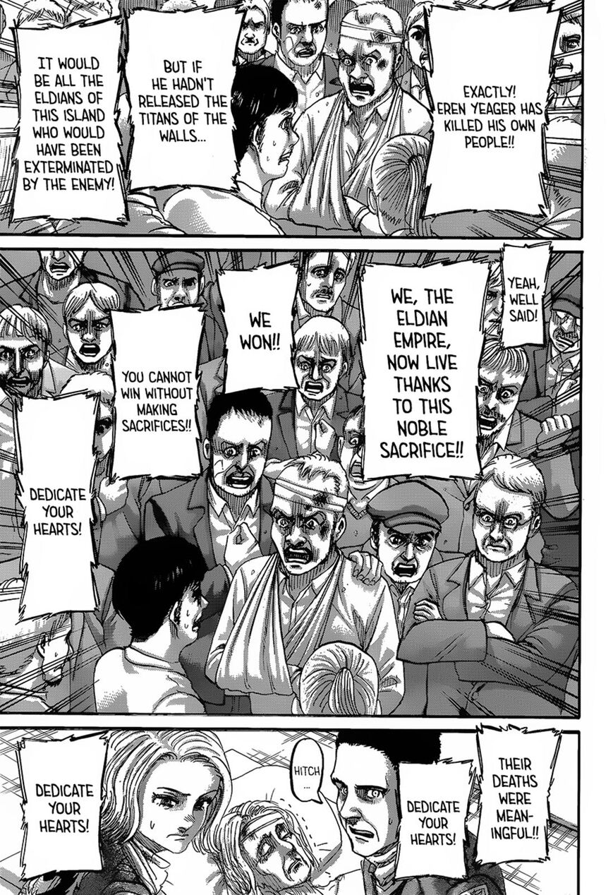 Attack on Titan manga, chapter 125, page 4 of 46
