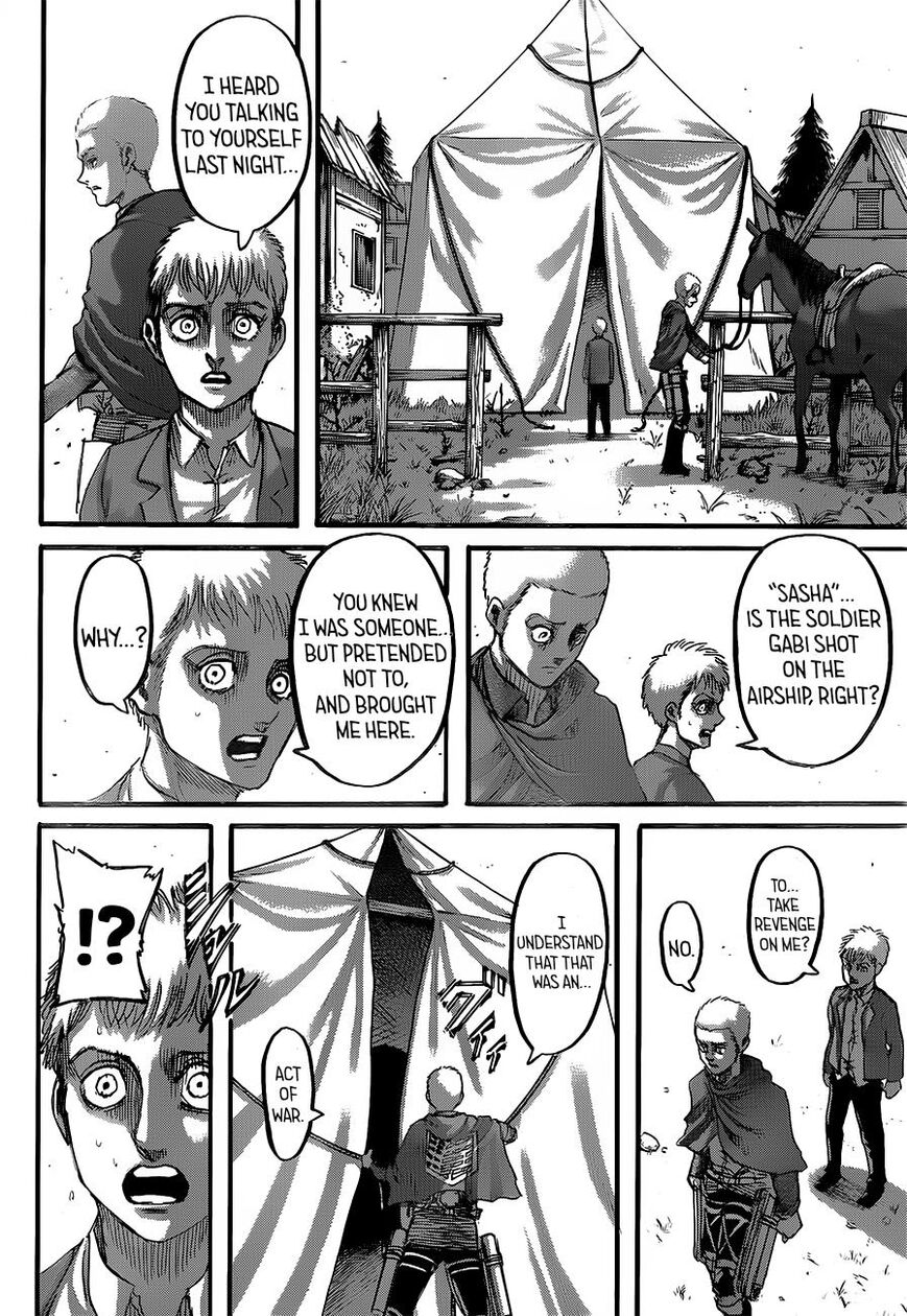 Attack on Titan manga, chapter 126, page 15 of 46