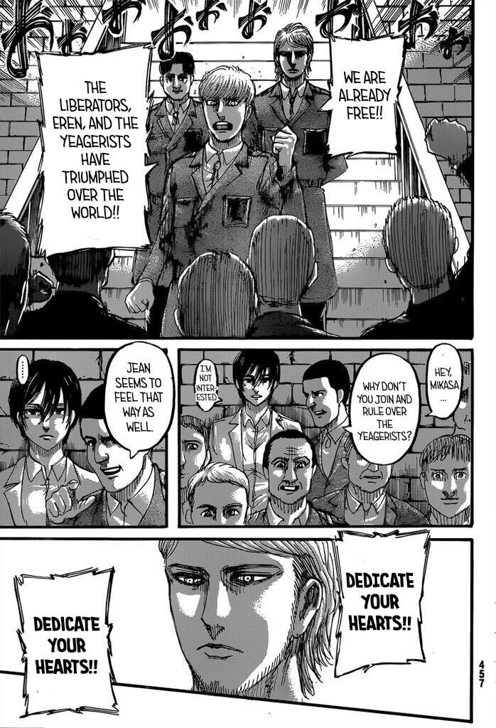 Attack on Titan manga, chapter 126, page 30 of 46
