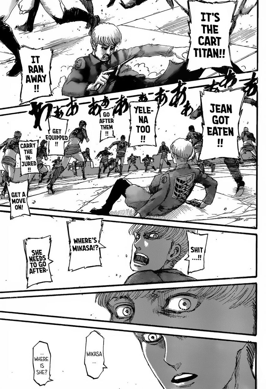 Attack on Titan manga, chapter 126, page 40 of 46