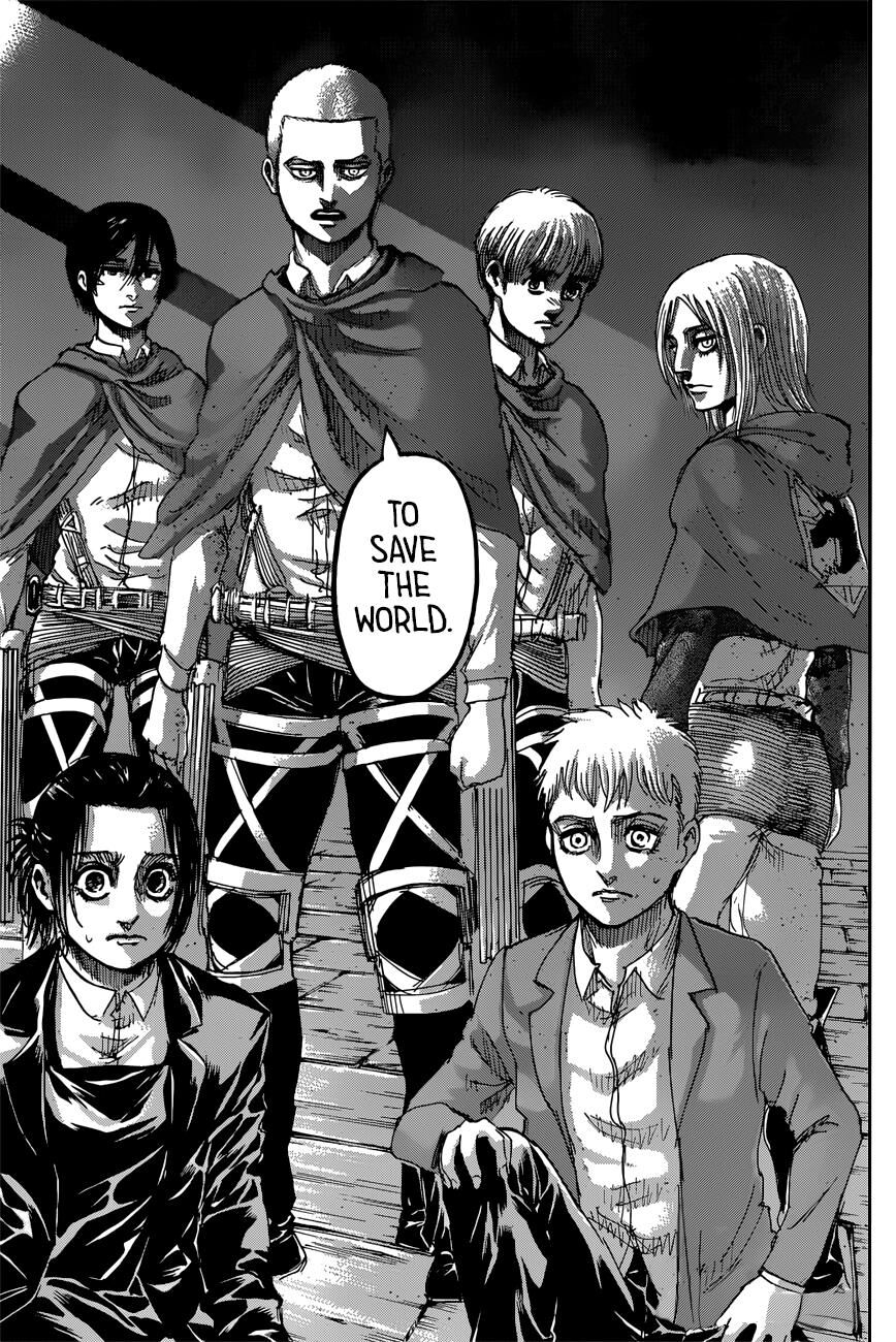 Attack on Titan manga, chapter 126, page 46 of 46