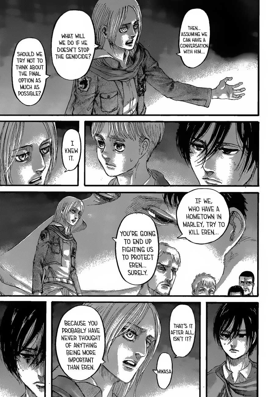 Attack on Titan Chapter 127 page 17 - Chapter 127: Night of the End