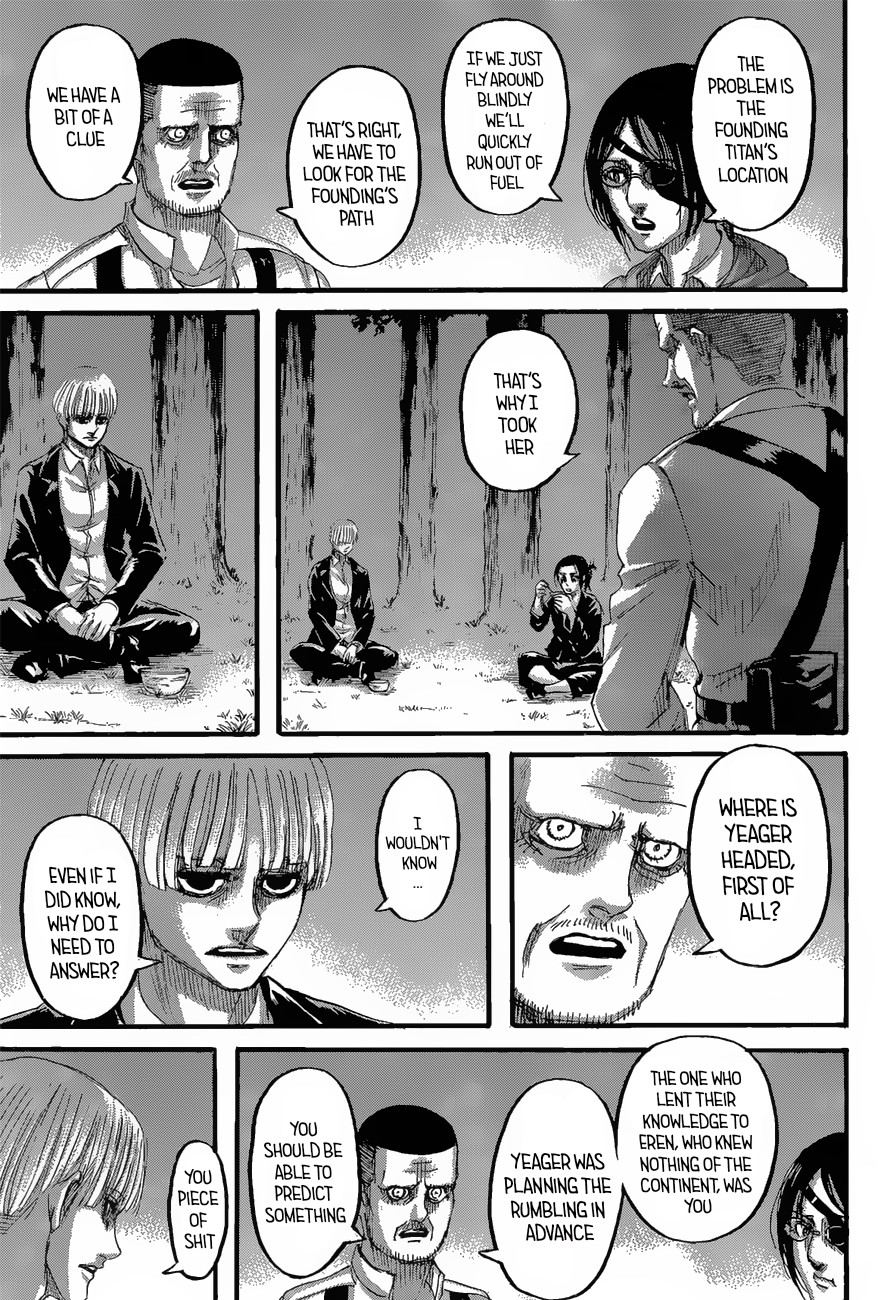 Attack on Titan Chapter 127 page 21 - Chapter 127: Night of the End