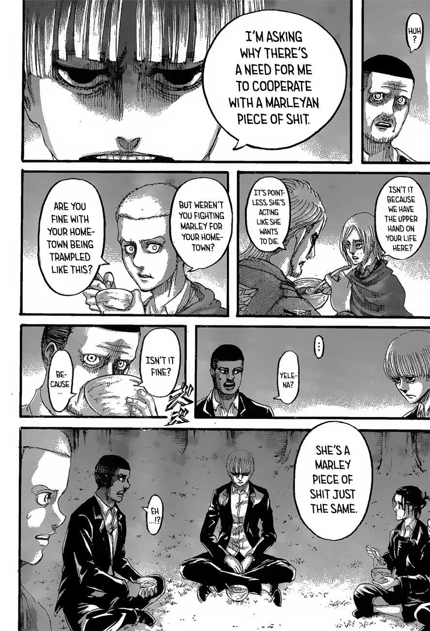 Attack on Titan Chapter 127 page 22 - Chapter 127: Night of the End