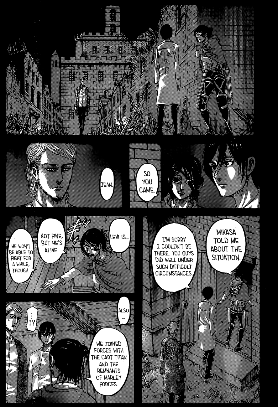 Attack on Titan Chapter 127 page 4 - Chapter 127: Night of the End