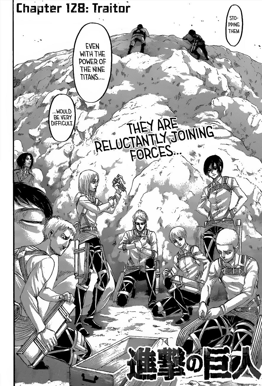 Attack on Titan manga, chapter 128, page 3 of 46