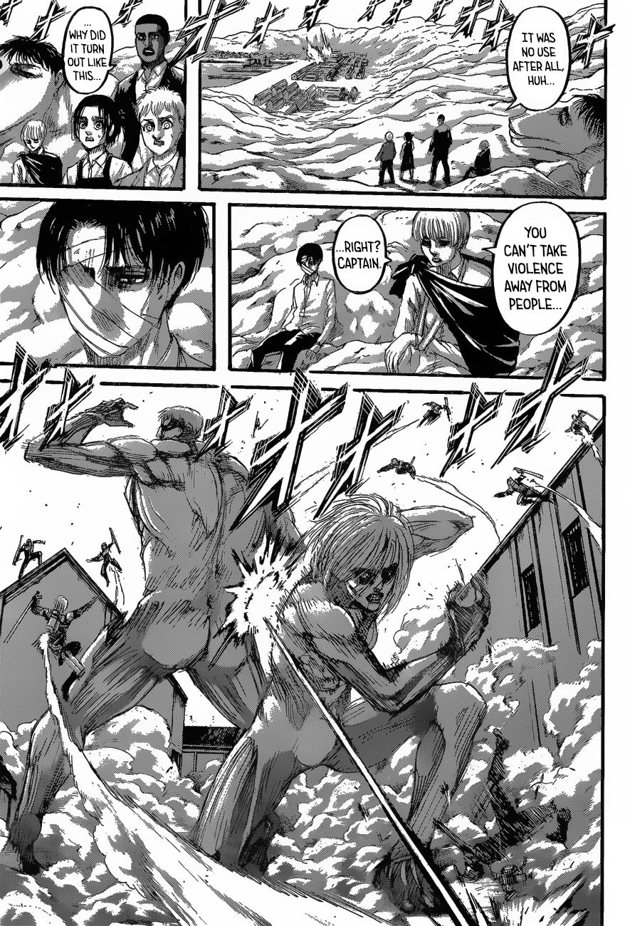 Attack on Titan manga, chapter 128, page 42 of 46