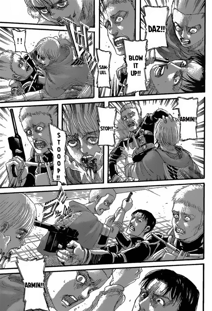 Attack on Titan manga, chapter 128, page 44 of 46