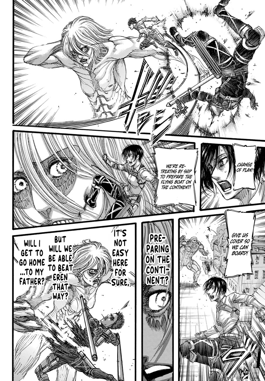 Attack on Titan manga, chapter 129, page 10 of 45