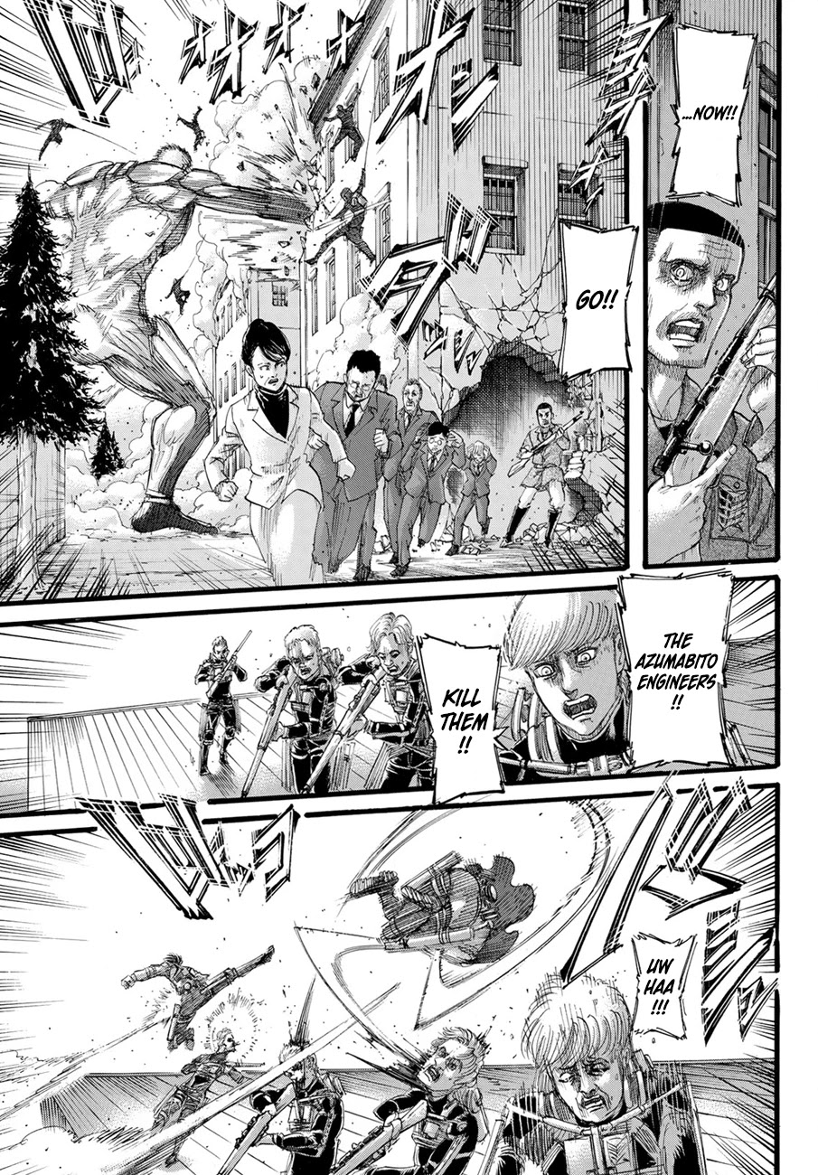 Attack on Titan manga, chapter 129, page 11 of 45