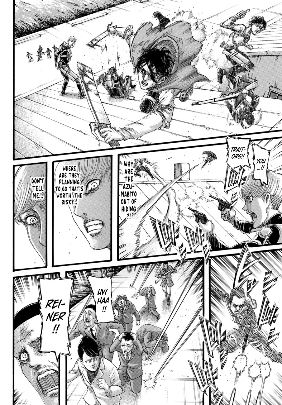 Attack on Titan manga, chapter 129, page 12 of 45