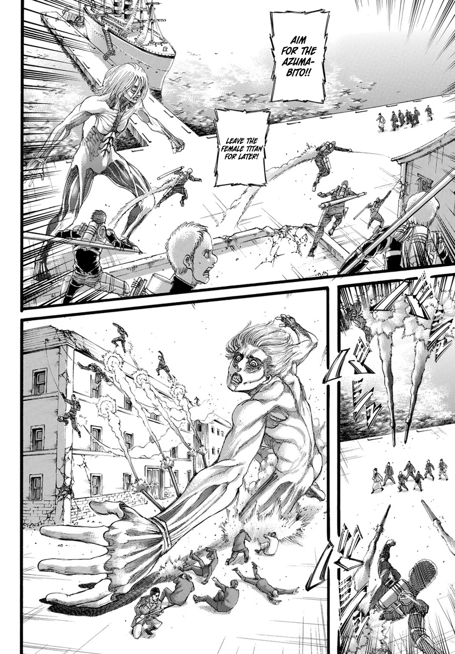 Attack on Titan manga, chapter 129, page 14 of 45