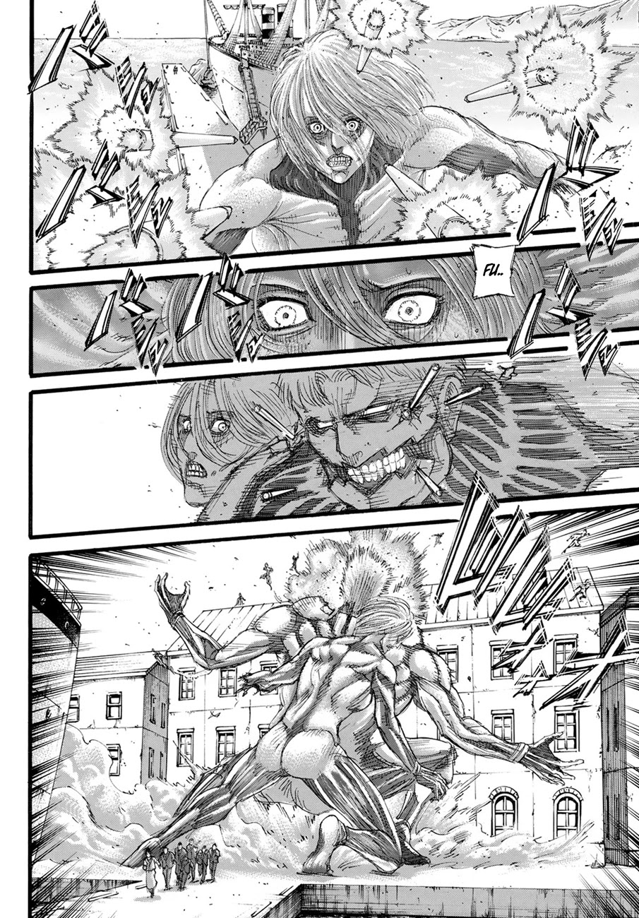 Attack on Titan manga, chapter 129, page 16 of 45