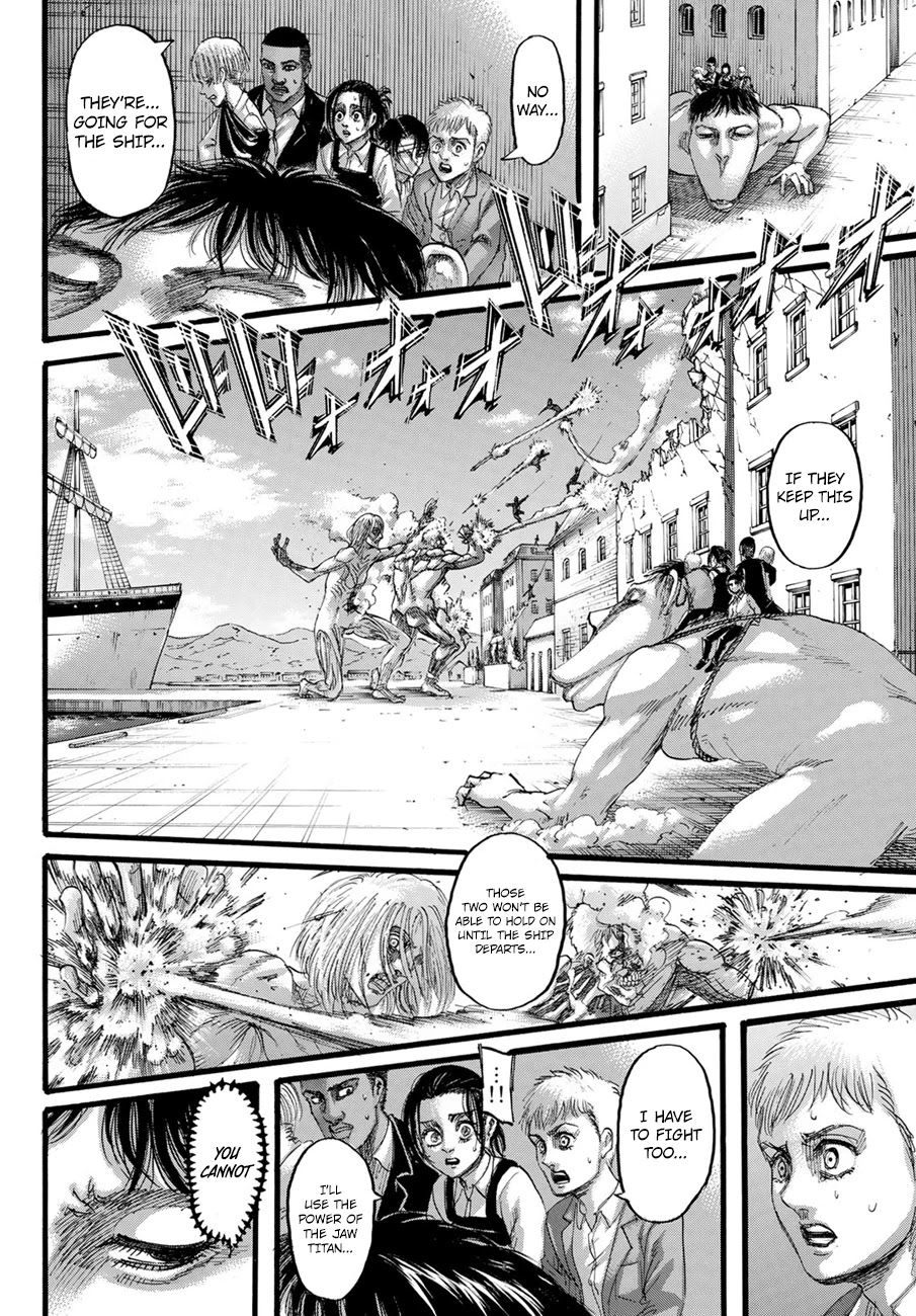 Attack on Titan manga, chapter 129, page 18 of 45