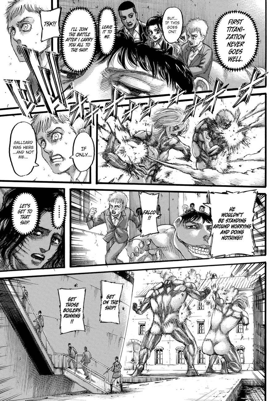 Attack on Titan manga, chapter 129, page 19 of 45