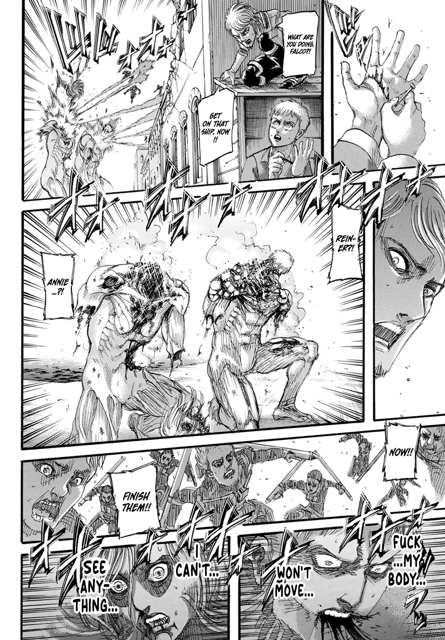 Attack on Titan manga, chapter 129, page 22 of 45