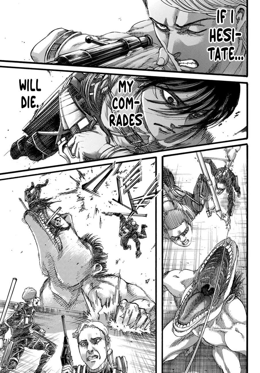 Attack on Titan manga, chapter 129, page 25 of 45