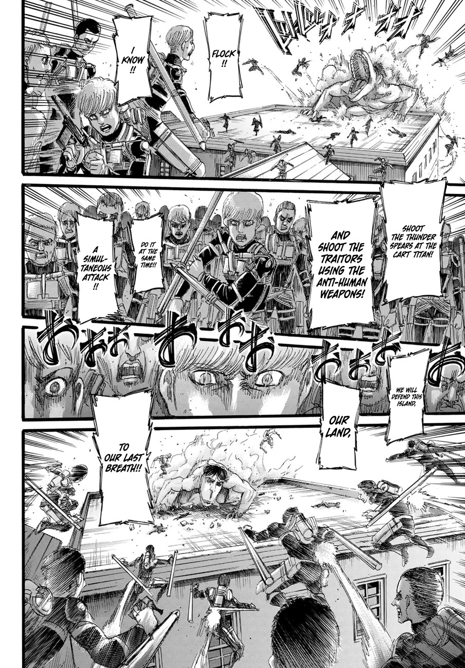 Attack on Titan manga, chapter 129, page 26 of 45