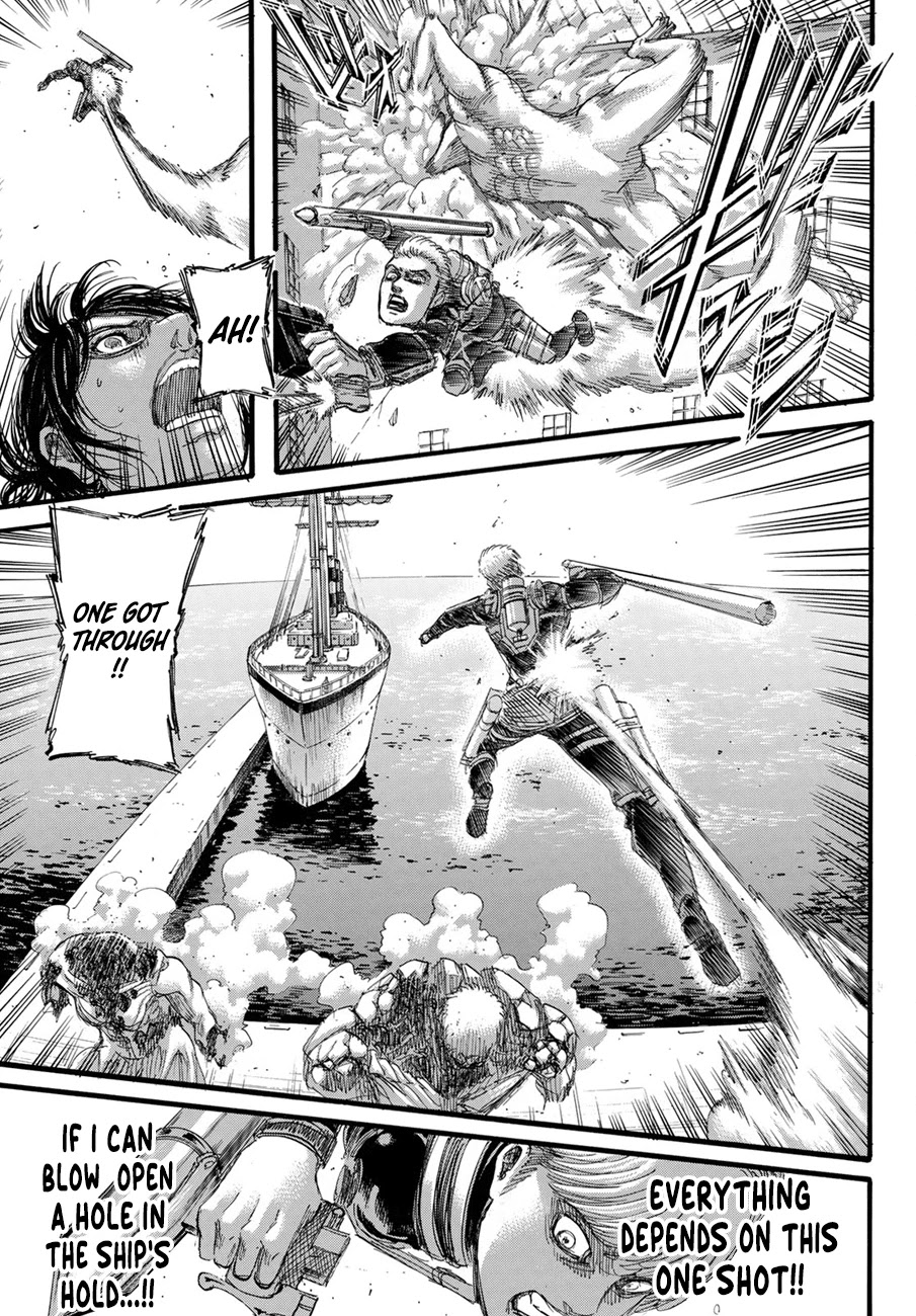 Attack on Titan manga, chapter 129, page 31 of 45