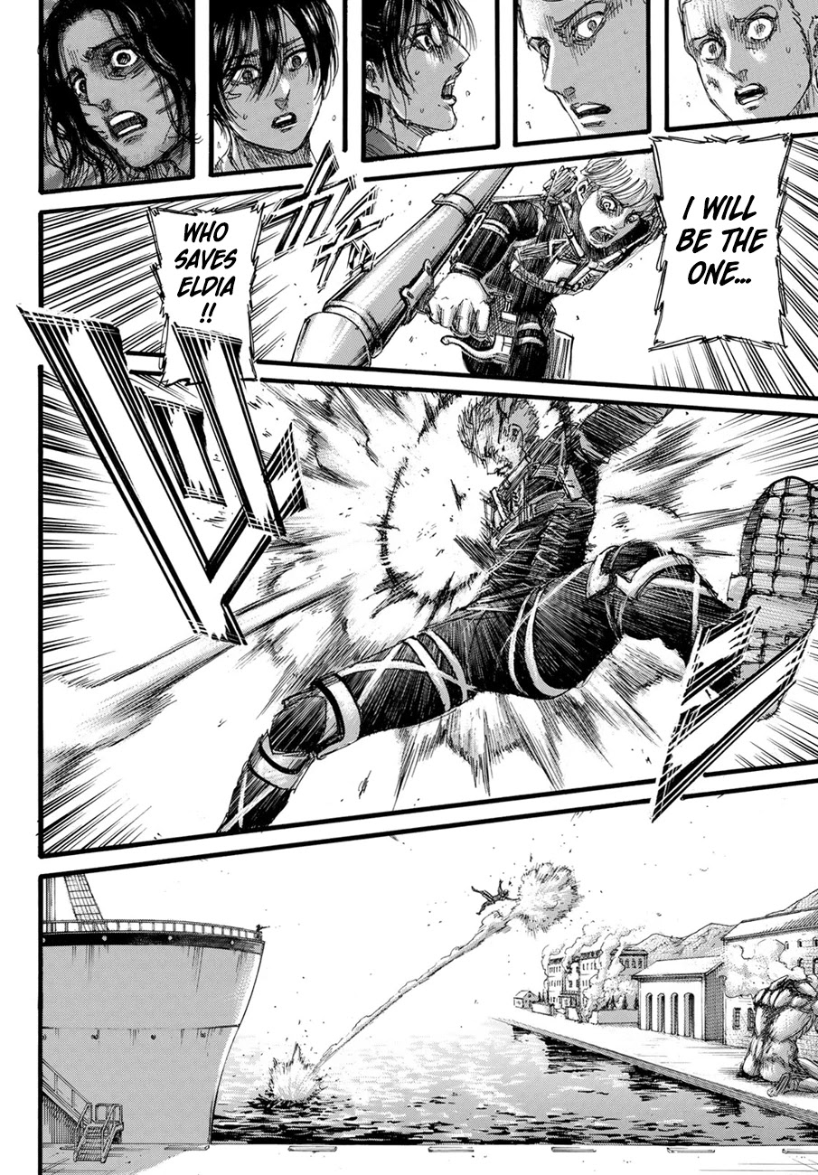 Attack on Titan manga, chapter 129, page 32 of 45