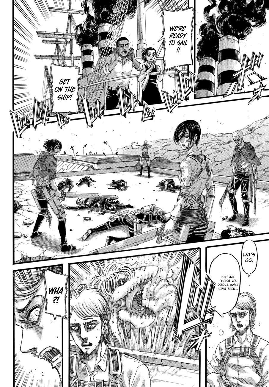 Attack on Titan manga, chapter 129, page 34 of 45