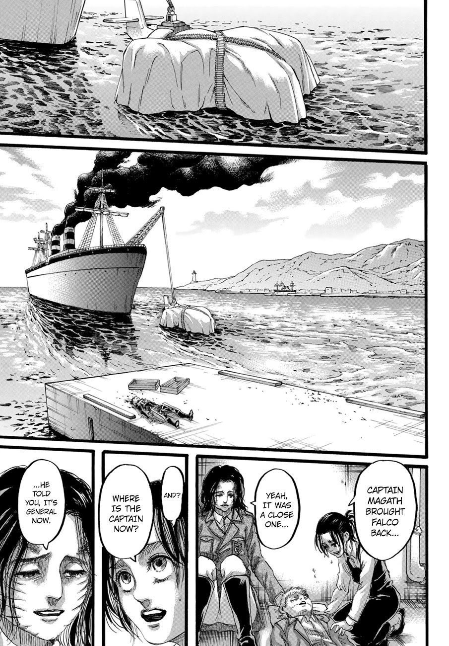 Attack on Titan manga, chapter 129, page 39 of 45