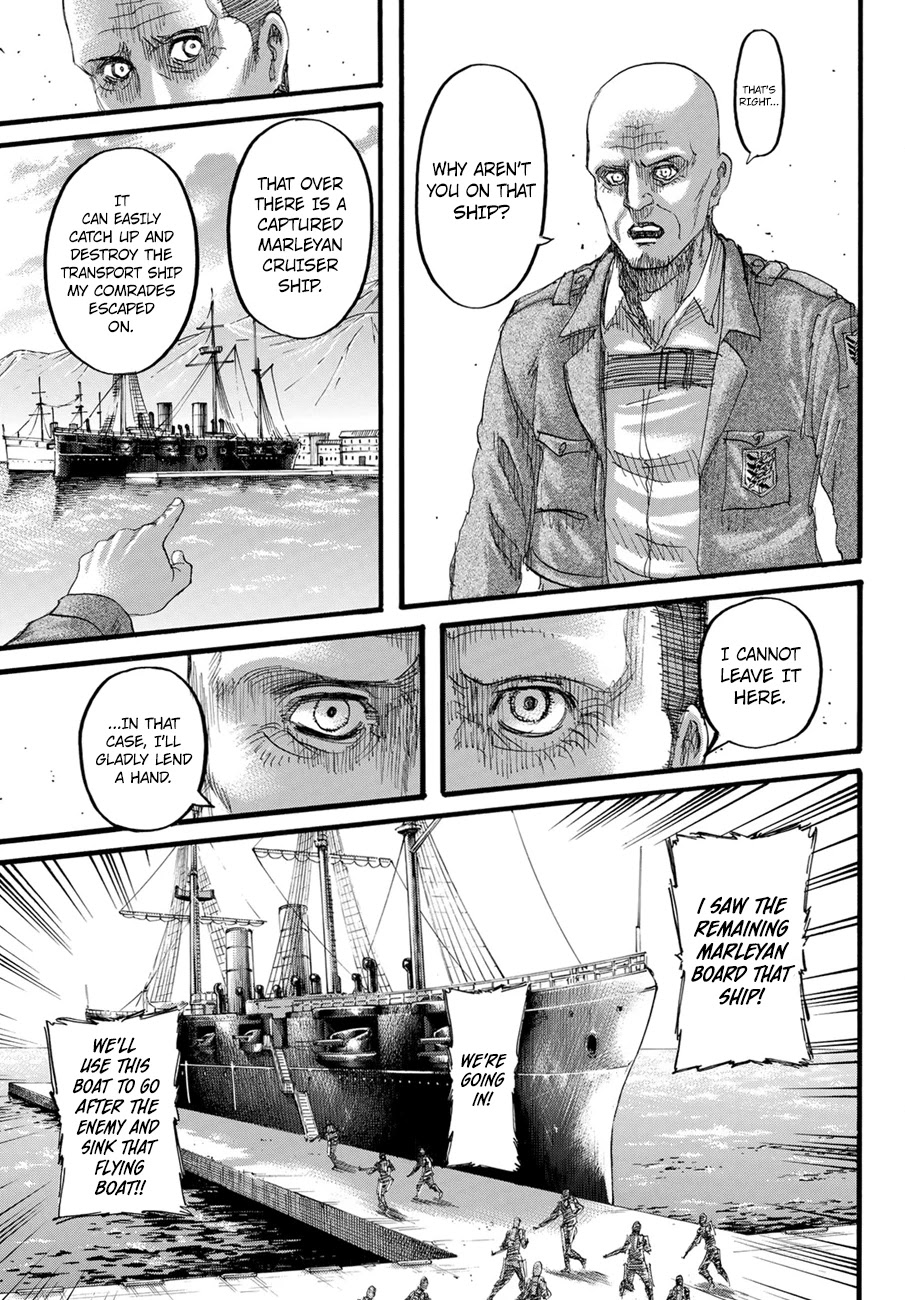 Attack on Titan manga, chapter 129, page 41 of 45