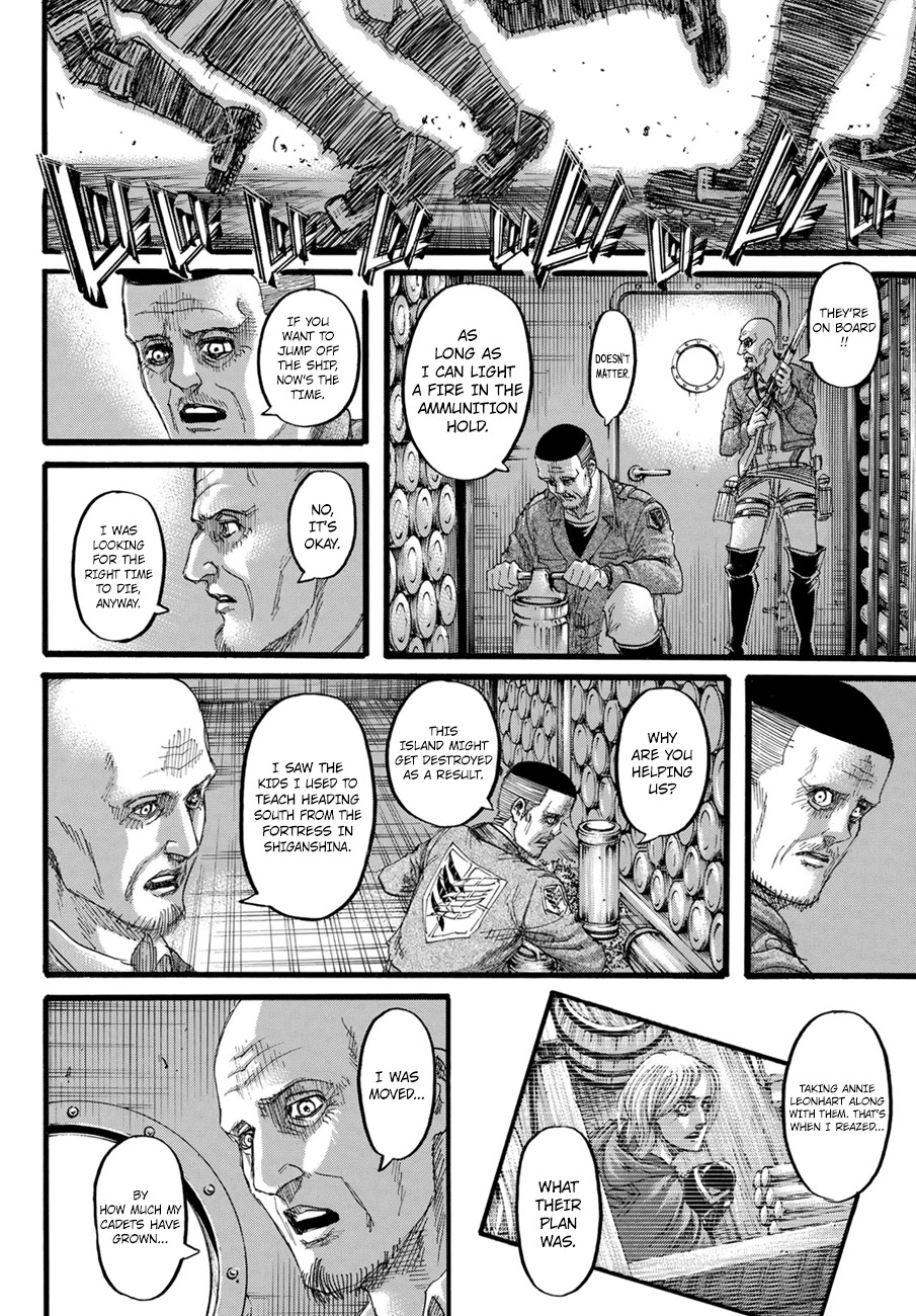 Attack on Titan manga, chapter 129, page 42 of 45